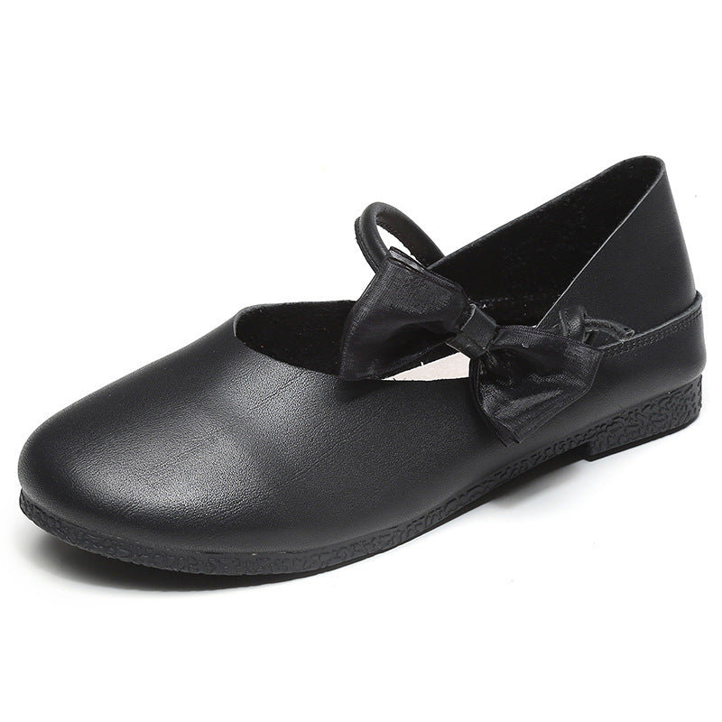 Bow Pumps Low-cut Authentic Flat High Casual Shoes