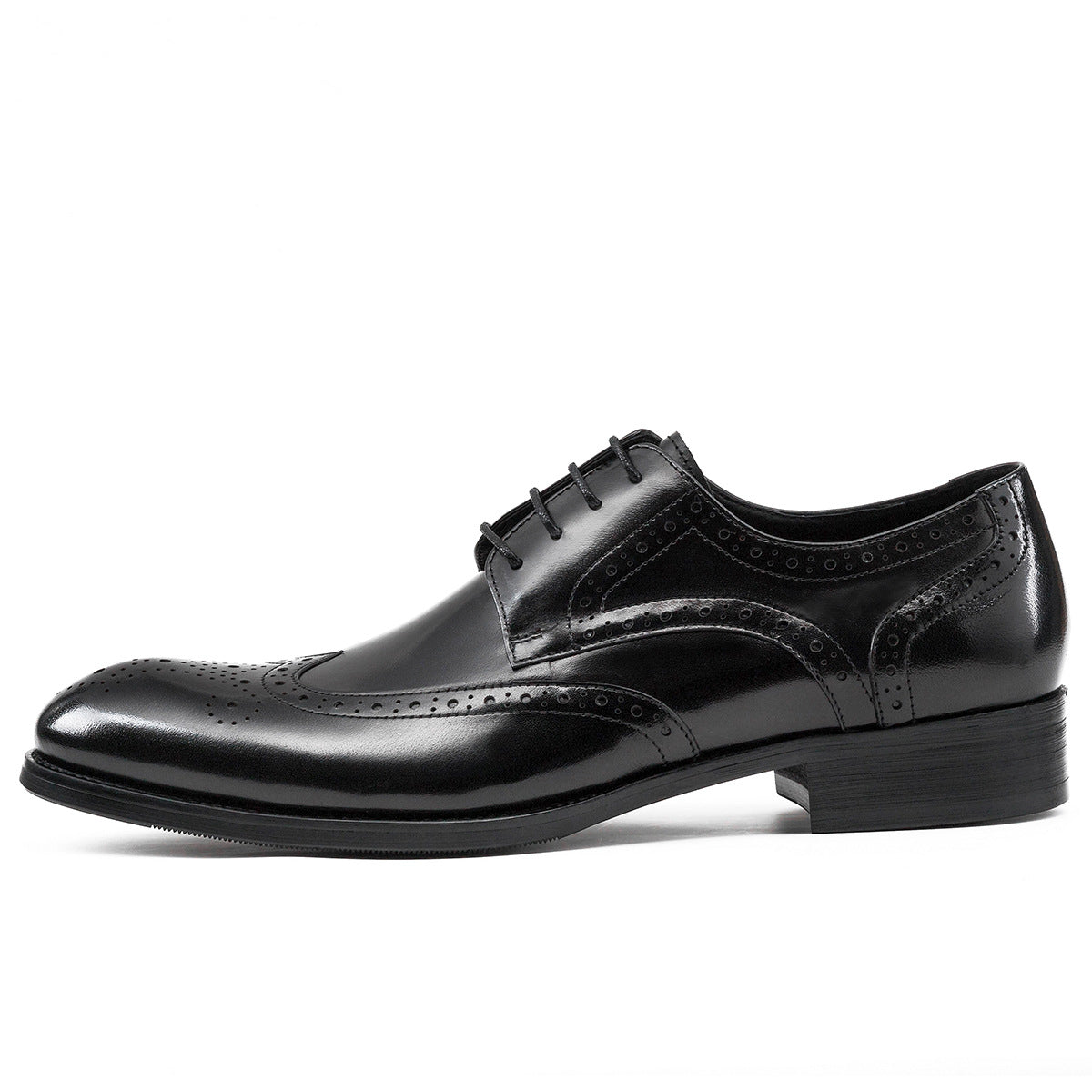 Fashion Elegant Men's Brogue British Carved Leather Shoes