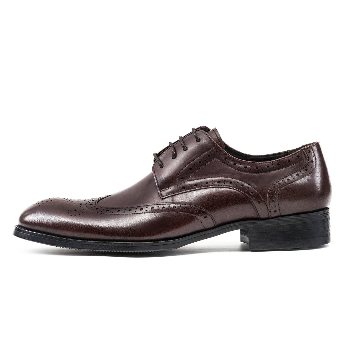 Fashion Elegant Men's Brogue British Carved Leather Shoes