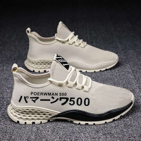 Men's Fashionable Autumn Breathable Korean Style Mesh Casual Shoes