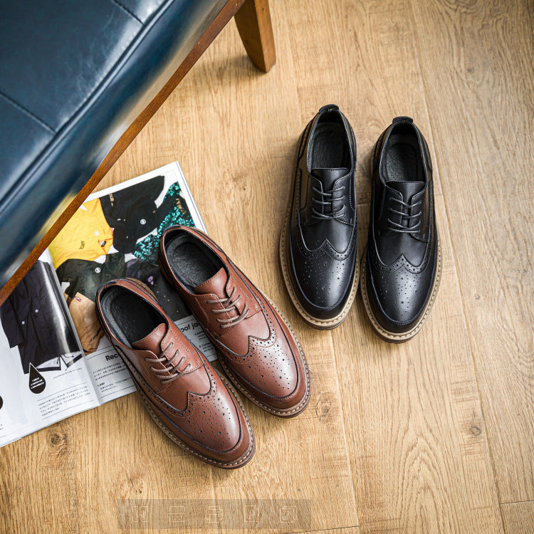 Men's Type Trendy Business Formal Wear British Green Little Men's Casual Shoes