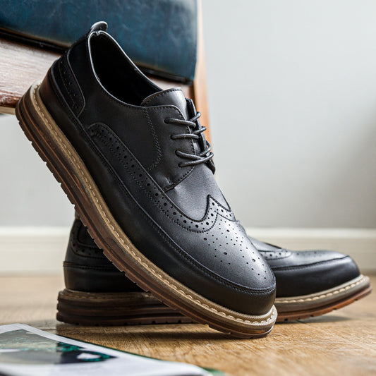 Men's Type Trendy Business Formal Wear British Green Little Men's Casual Shoes