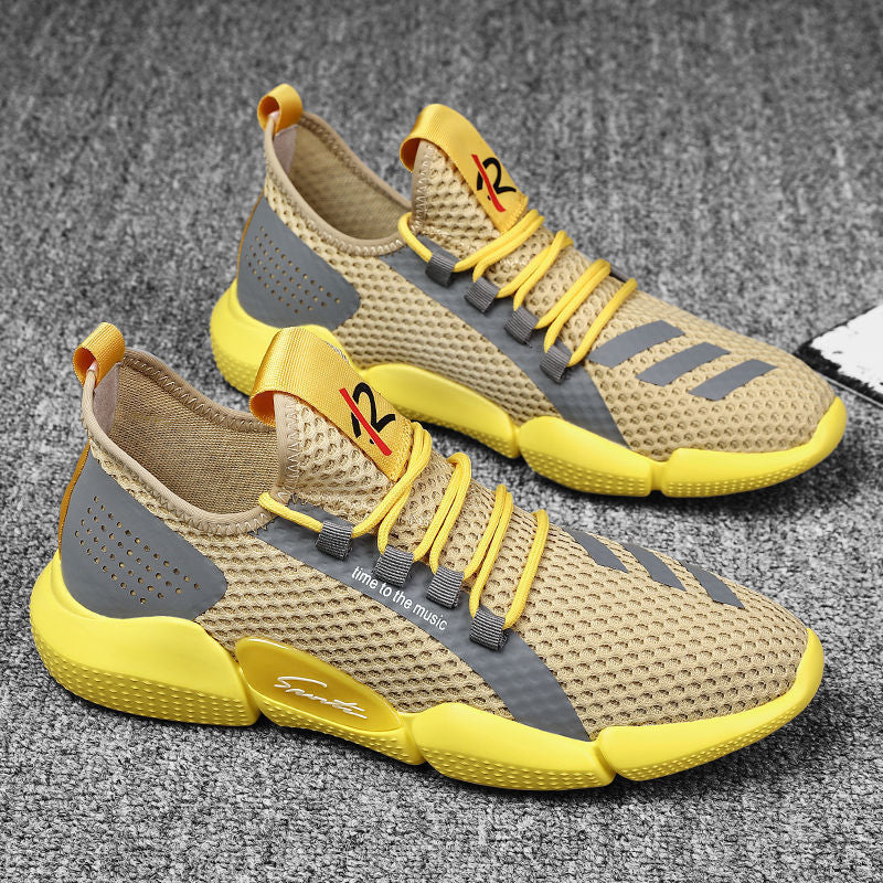 Men's Autumn Trendy Flying Woven Breathable Mesh Casual Shoes