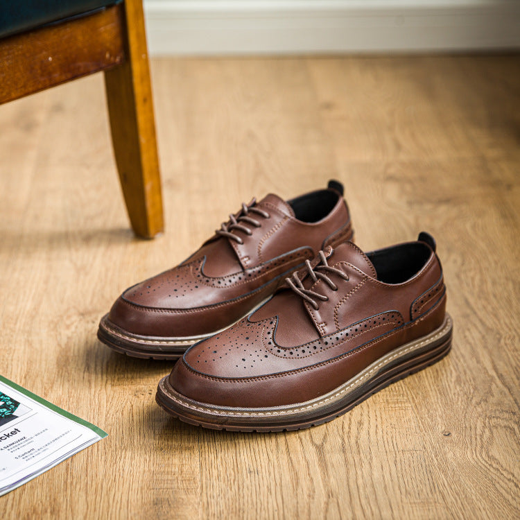 Men's Type Trendy Business Formal Wear British Green Little Men's Casual Shoes