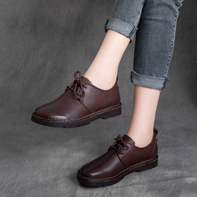 Round Toe Soft Bottom Solid Color Women's Casual Shoes