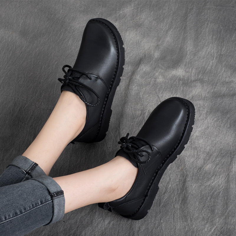 Round Toe Soft Bottom Solid Color Women's Casual Shoes