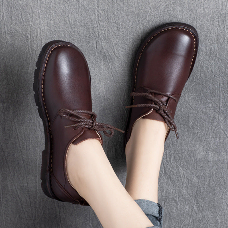 Round Toe Soft Bottom Solid Color Women's Casual Shoes