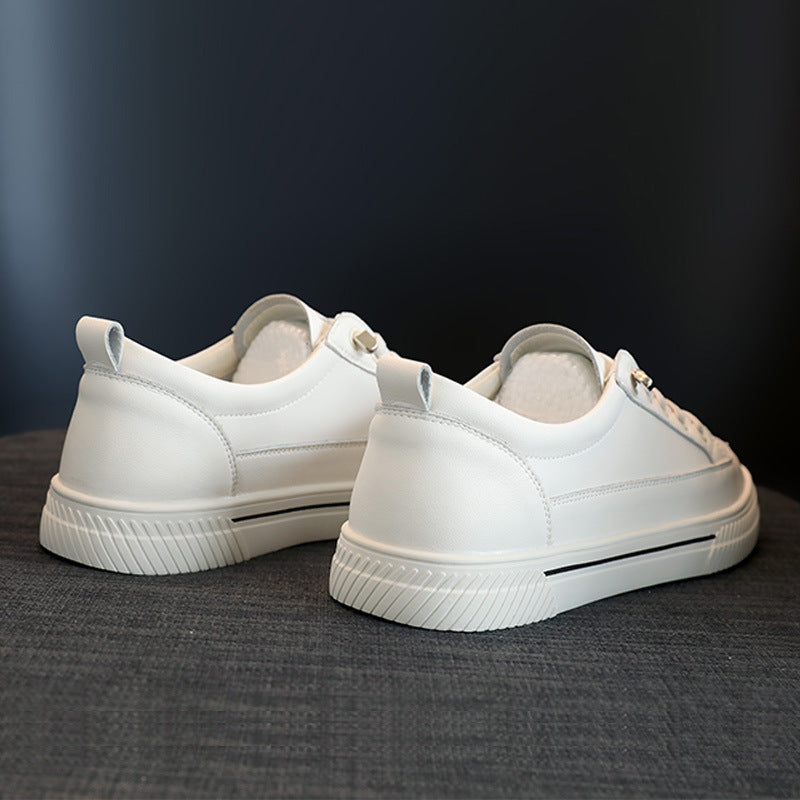 Women's Genuine White Versatile Basic Flat Summer Women's Shoes