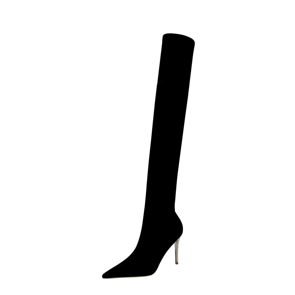 Women's Sense Nightclubs Thinner Pointed Toe Pedicure Women's Leather Boots