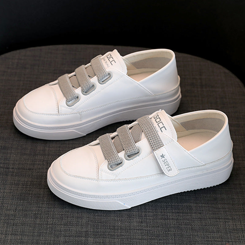 Women's Genuine White Versatile Basic Flat Summer Women's Shoes