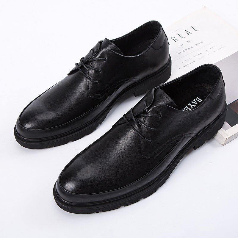 Men's Limited Sizes Special Offer Platform Plus Leather Shoes
