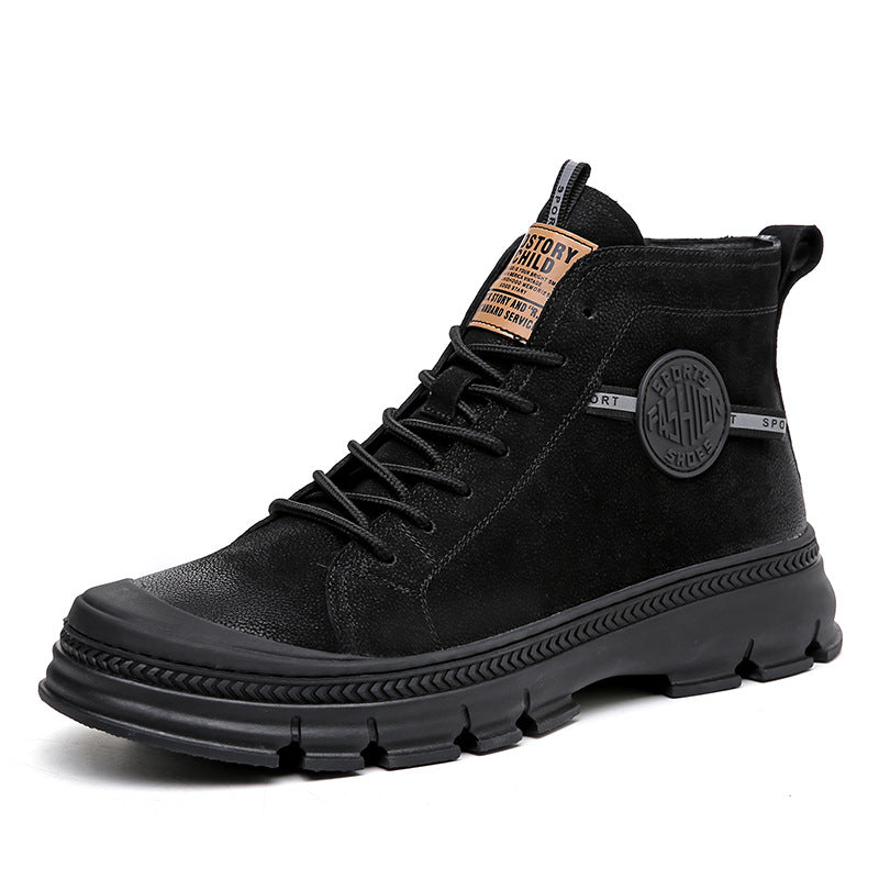 Men's Fleece Lined Padded Warm Keeping Knight British Boots