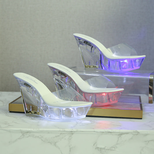 Women's Nightclub High Luminous Catwalk Pole Dance Sandals