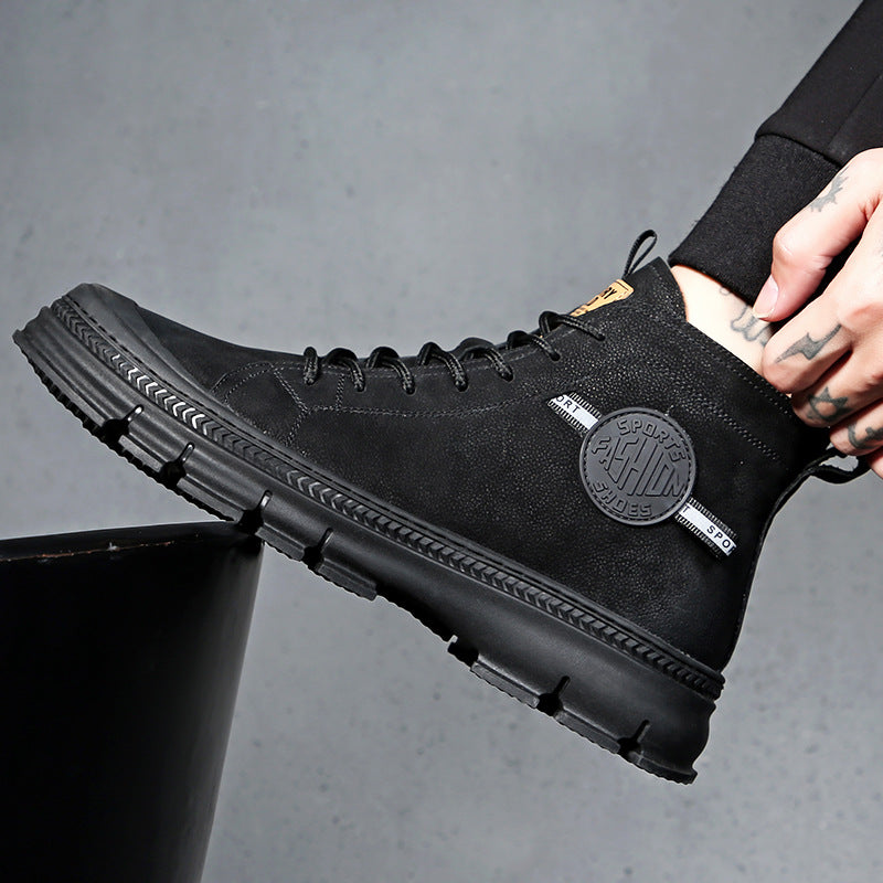 Men's Fleece Lined Padded Warm Keeping Knight British Boots