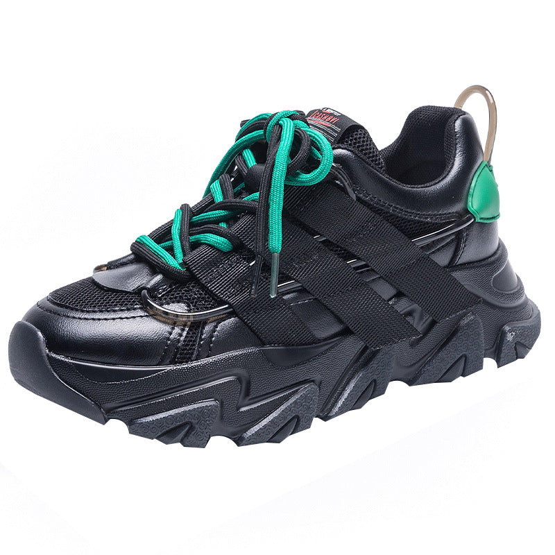 Women's Double Shoelaces Jung Ji Hoon Height Casual Shoes