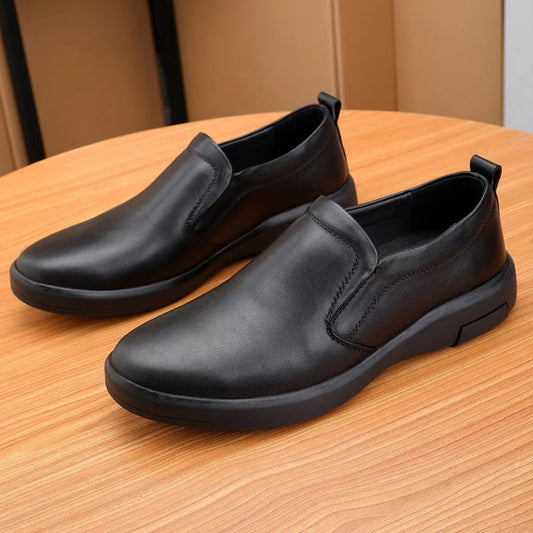 Men's Layer Cowhide Business Genuine Fashion Dad Soft Men's Casual Shoes