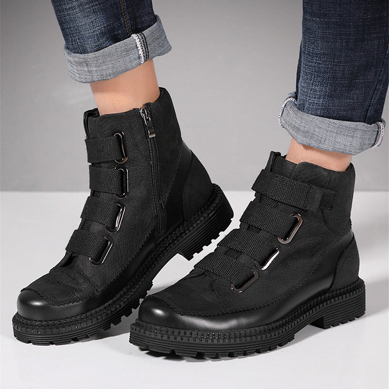 Men's Trendy Ankle Vintage Military Winter Fleece-lined Boots