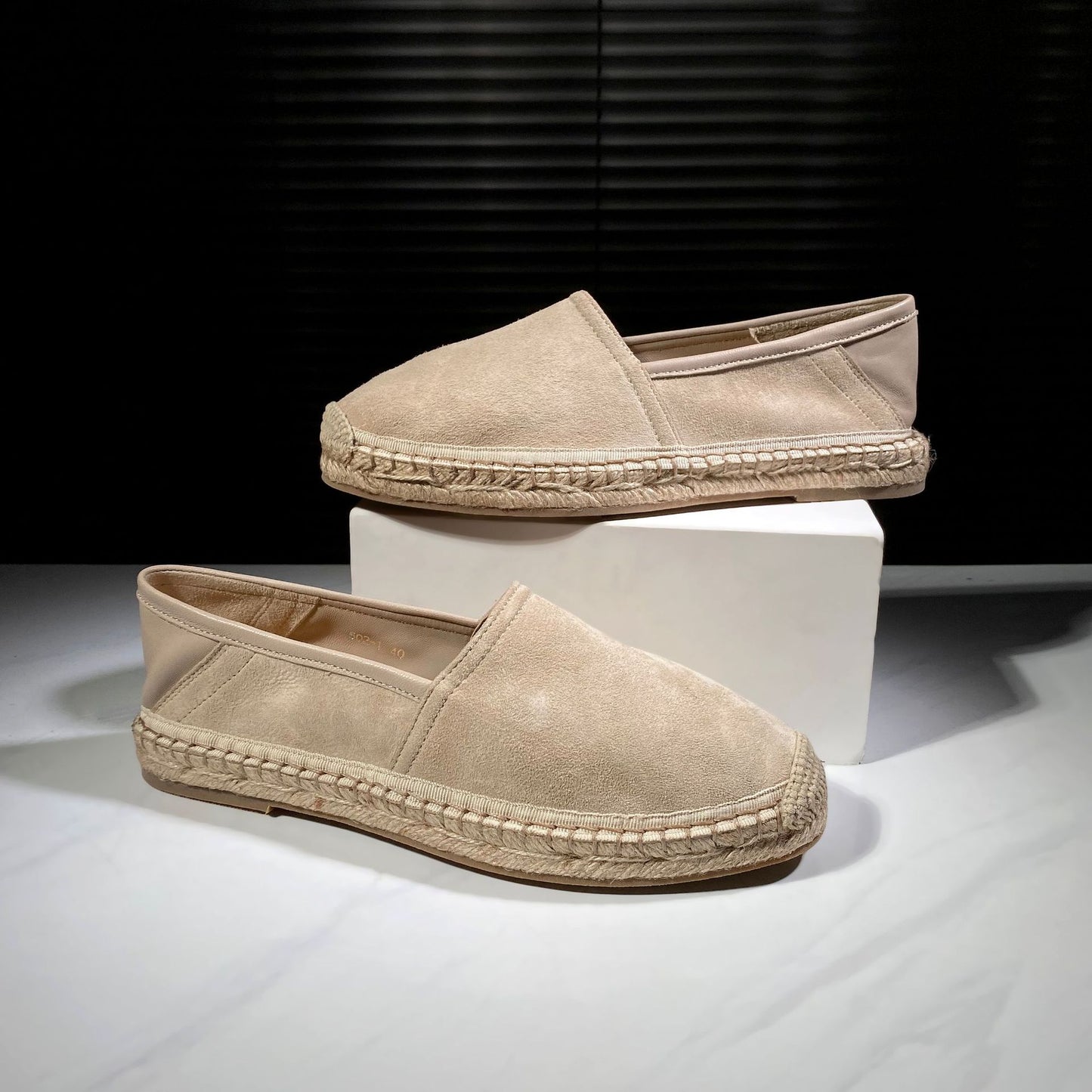 Men's Genuine Pumps Slip-on Matte Breathable Sweat Absorbing Heels