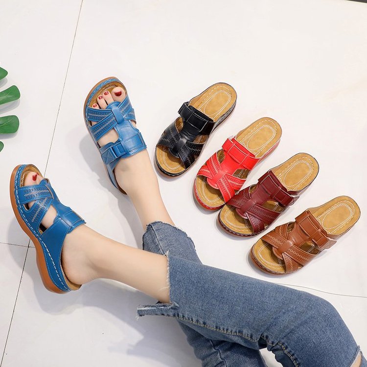 Women's Summer Plus Size For Retro Fashion Sandals