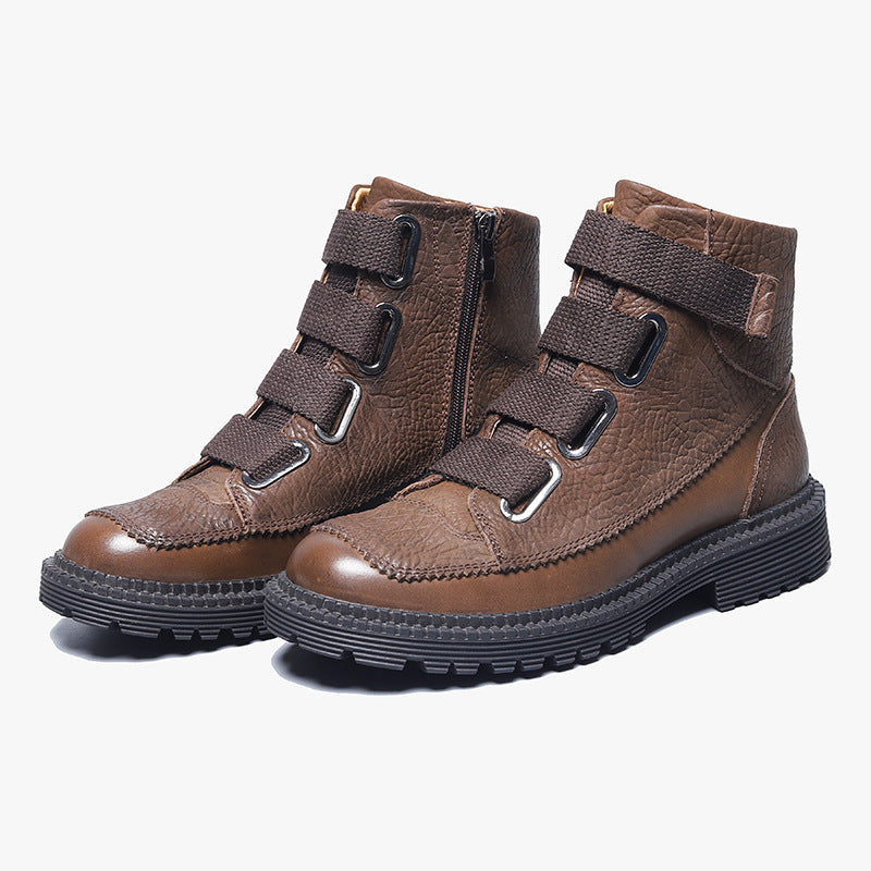 Men's Trendy Ankle Vintage Military Winter Fleece-lined Boots