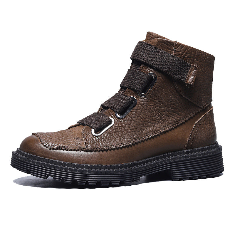 Men's Trendy Ankle Vintage Military Winter Fleece-lined Boots