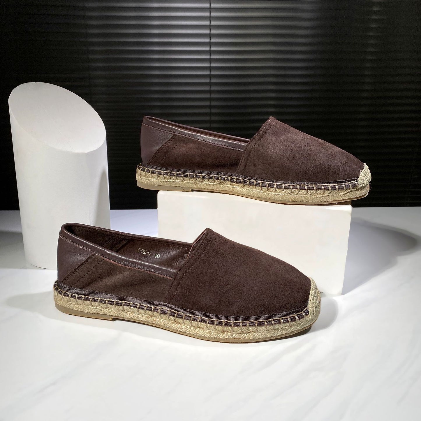Men's Genuine Pumps Slip-on Matte Breathable Sweat Absorbing Heels