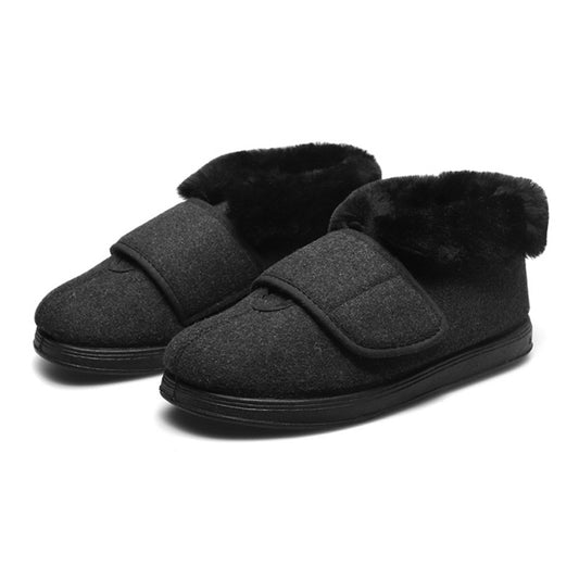 Women's Fur Collar Mouth Warm Puffy Feet Casual Shoes