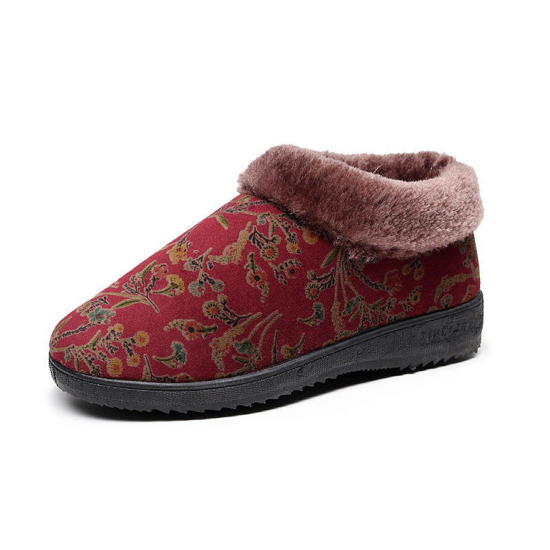 Women's Winter Fleece-lined Platform Mother Soft Bottom Women's Shoes