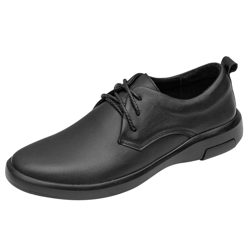 Men's Autumn Fashion Korean Suit Genuine Black Leather Shoes