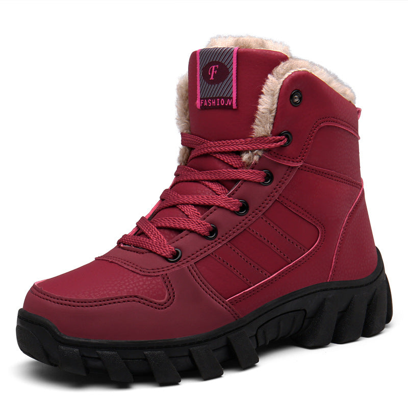 Women's & Men's Outdoor Winter Cotton Height Increasing Leisure Warm Women's Shoes