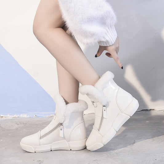 Women's Thickened Veet Ankle Winter Cotton Oversized Snow Boots