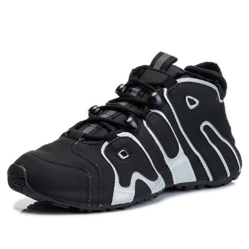 Women's Dad Round Toe Front White Winter Sneakers