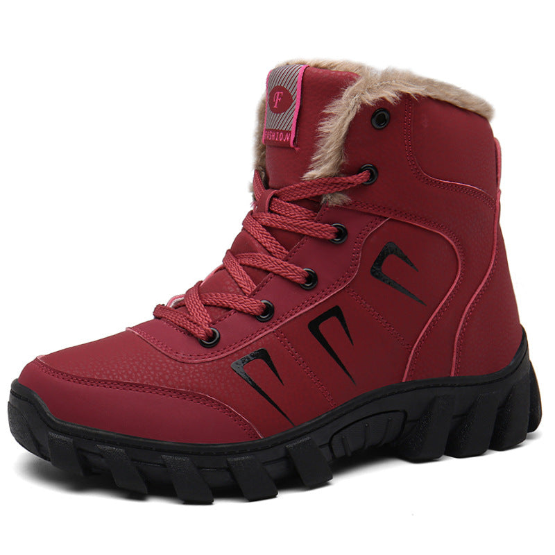 Women's & Men's Outdoor Winter Cotton Height Increasing Leisure Warm Women's Shoes