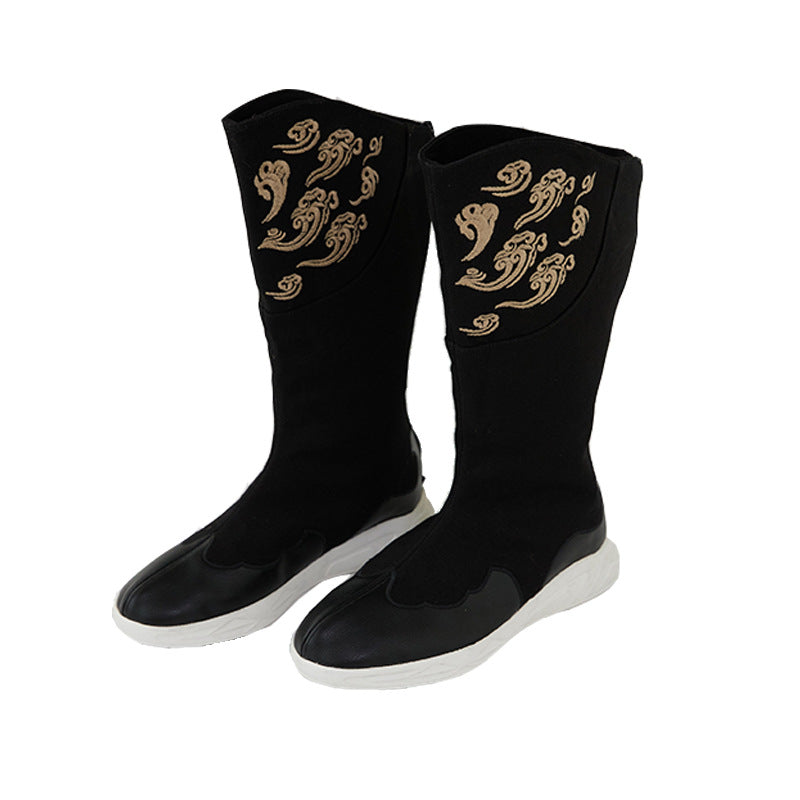 Men's Style Cotton Colorful Cloud Fleece-lined High Boots