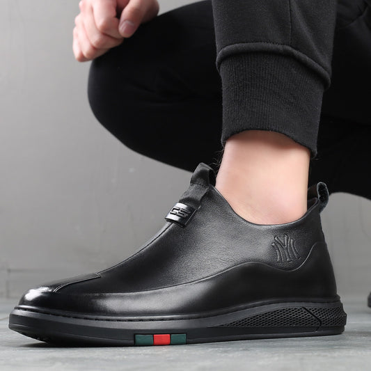 Men's Layer Cowhide Winter With Veet Trend Boots