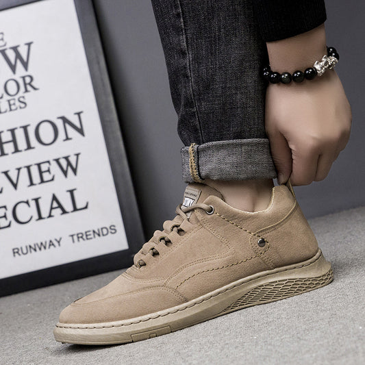 Men's Solid Color British Style Korean Fashion Sneakers