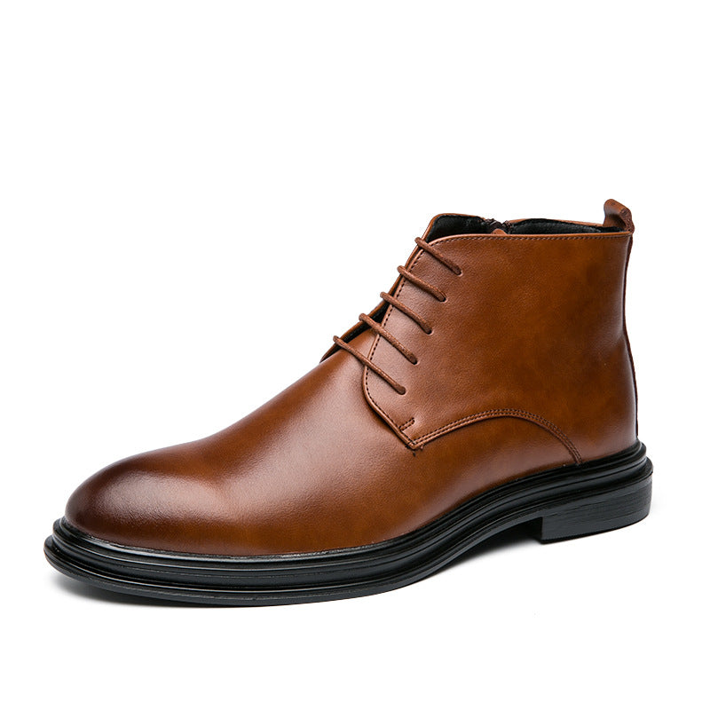 Men's Trendy Middle High Top Korean Style Simple Boots