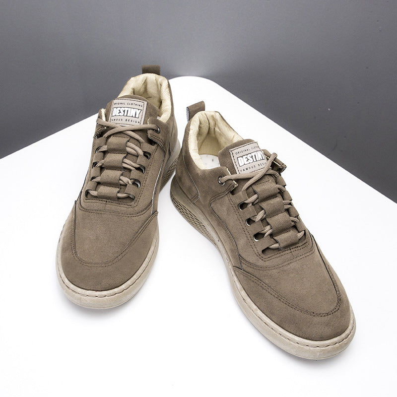 Men's Solid Color British Style Korean Fashion Sneakers