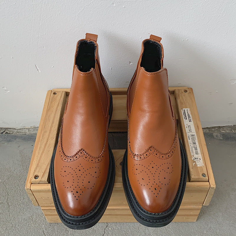 Men's Black Martin Spring Fashion Chelsea Booties Boots