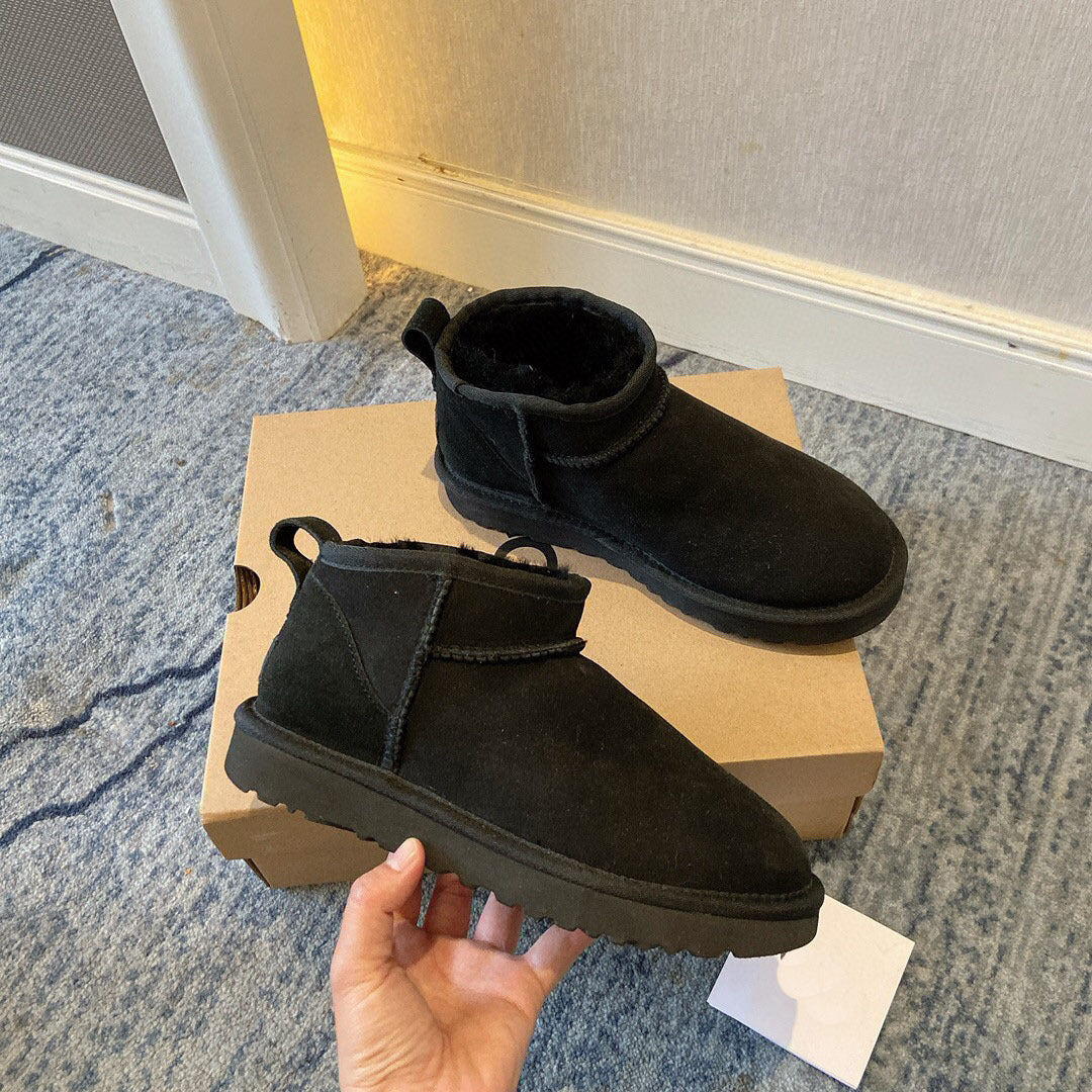 Women's Fur Integrated Winter Warm Ankle Northeast Snow Boots