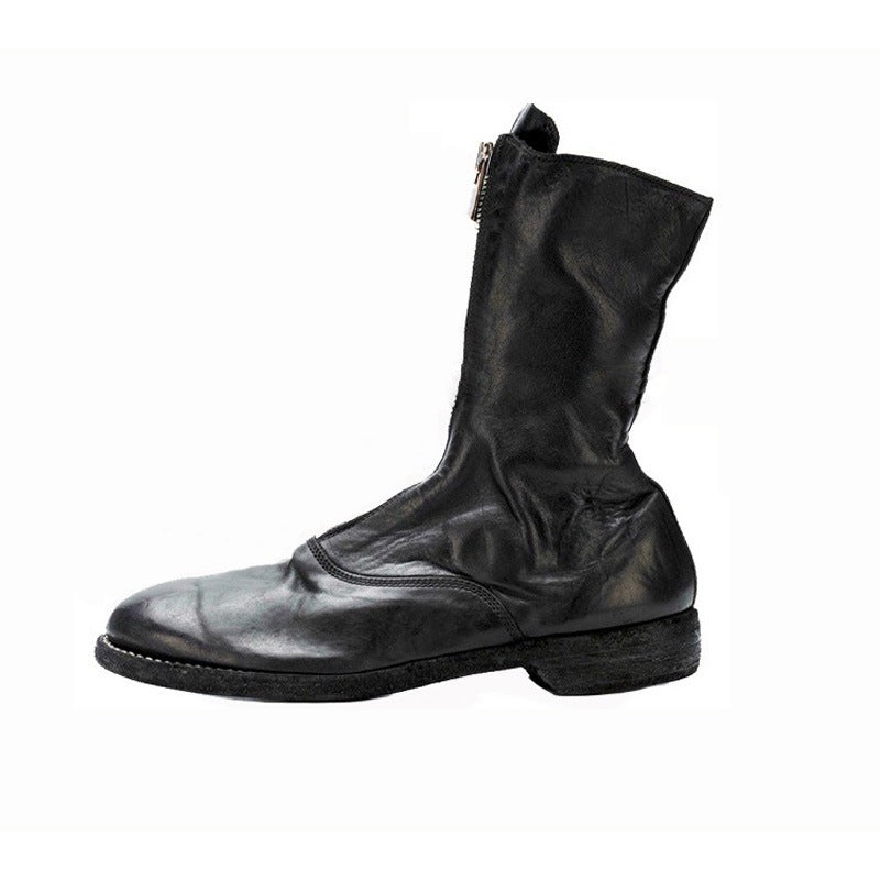 Women's Emperor Genuine Front Zipper Martin Plus Veet Boots