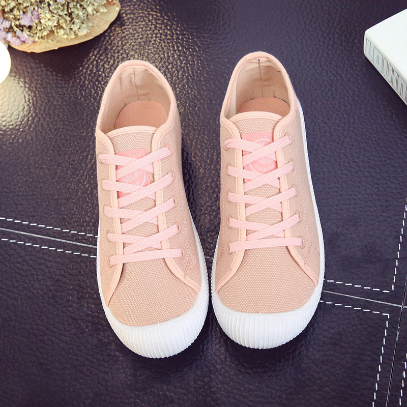 Shell Toe Unisex Korean Style White Canvas Shoes