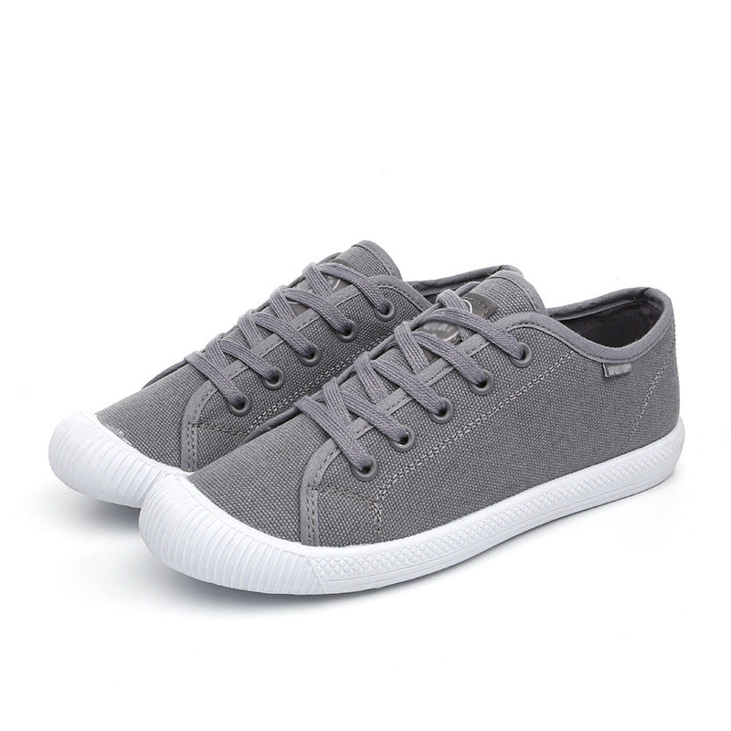 Shell Toe Unisex Korean Style White Canvas Shoes