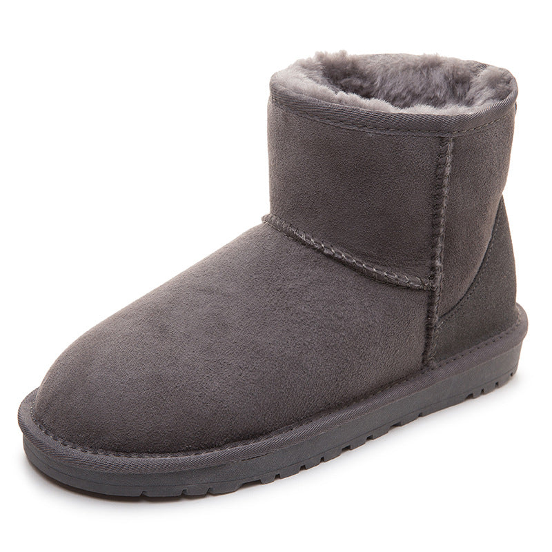 Women's Fur Short Winter Warm Thickening Wool Snow Boots