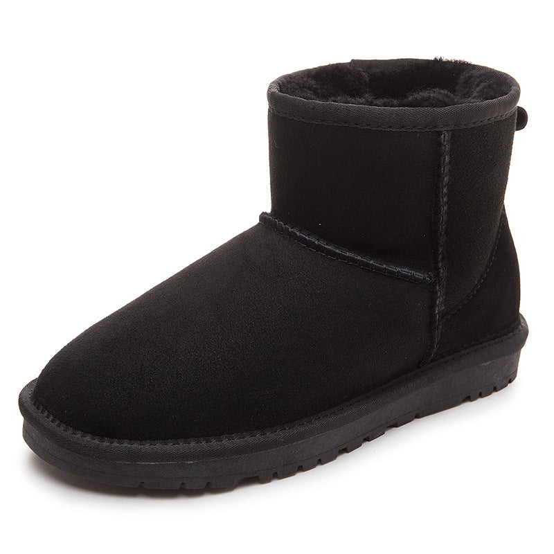 Women's Fur Short Winter Warm Thickening Wool Snow Boots