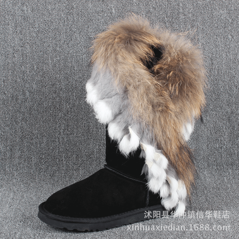 Super High Tube Female Tendon Bottom Women's Shoes