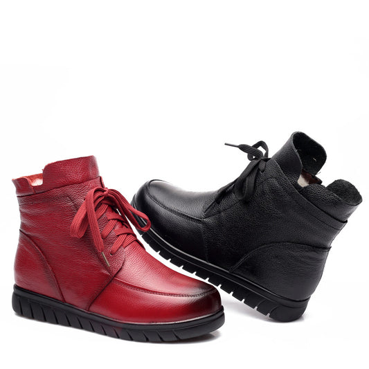 Mother's Fur Integrated Warm Thickened Wool Women's Shoes