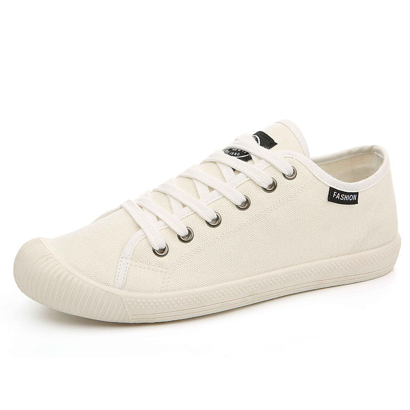 Shell Toe Unisex Korean Style White Canvas Shoes