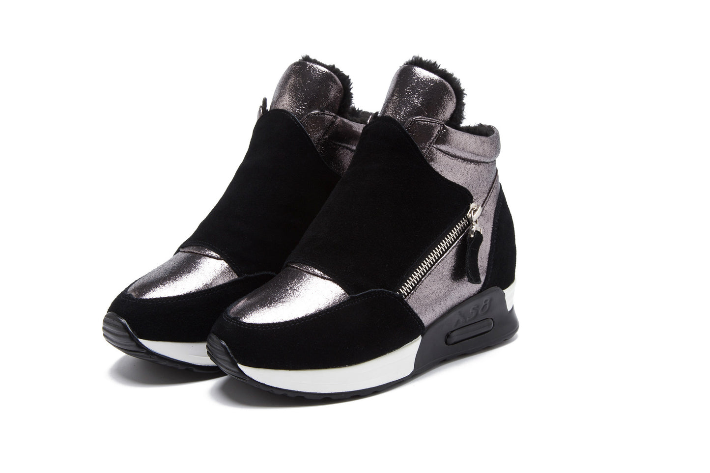 Women's Winter Genuine Thick Bottom Heightened Female Cotton Muffin Women's Board Shoes
