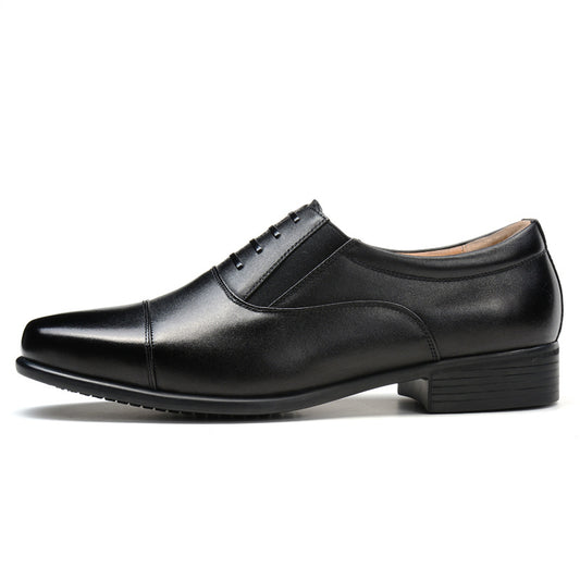 Men's Summer Genuine Breathable Business Formal Wear Leather Shoes